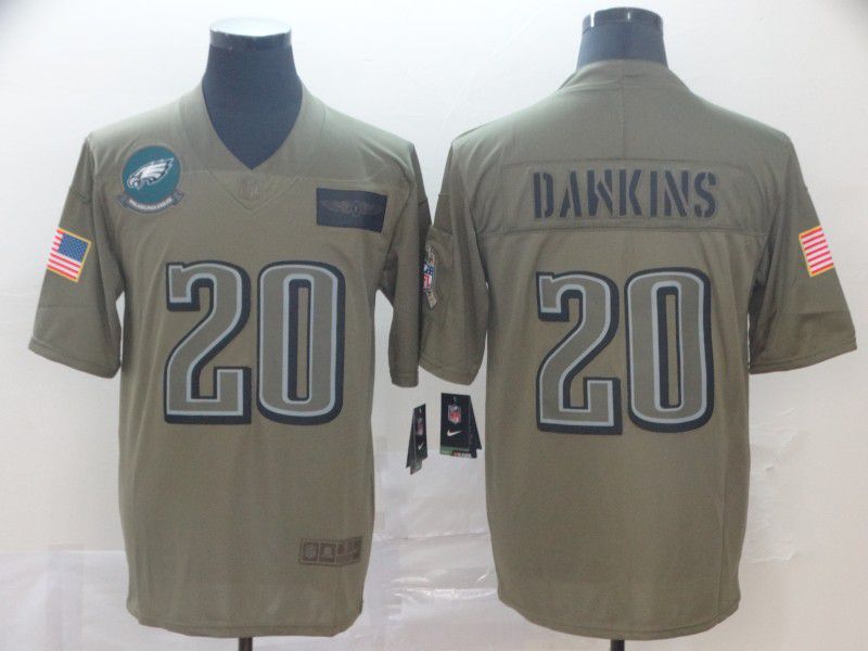 Men Philadelphia Eagles #20 Dawkins Nike Camo 2019 Salute to Service Limited NFL Jerseys->philadelphia eagles->NFL Jersey
